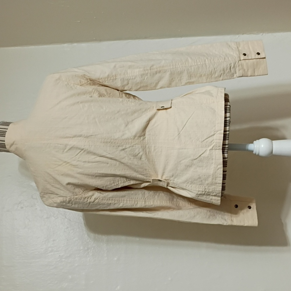 Faconnable Vintage Light Yellow Front Zip Utility Jacket Size 38 - Picture 4 of 11